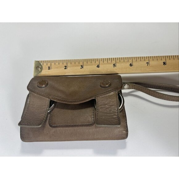 Ted Baker London Brown Trifold Wallet Wristlet Zip Coin - Picture 9 of 9